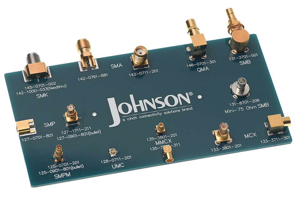 Cinch JohnsonTM sample board.