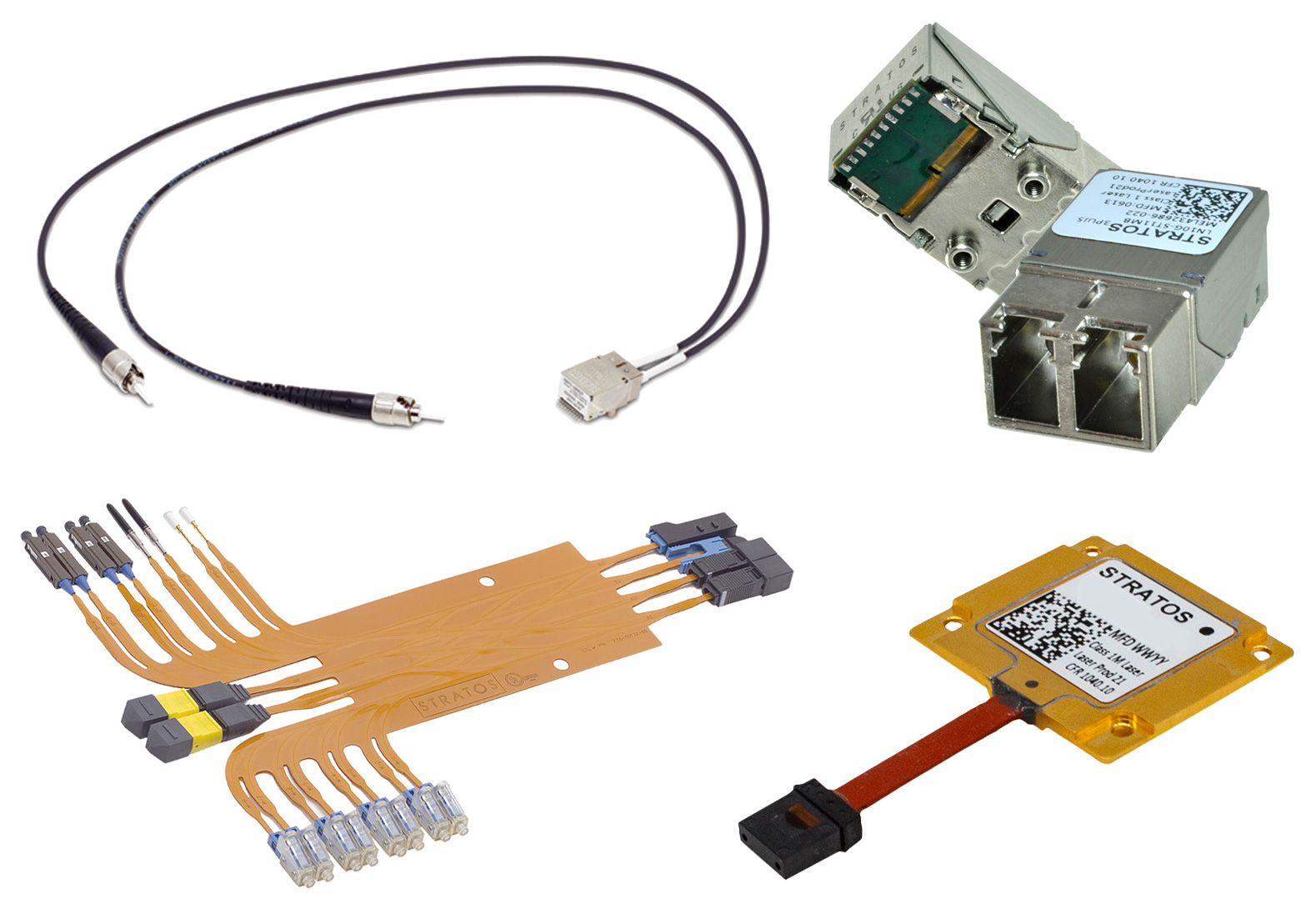 Fiber flex and H2-TR4 Quad Hybrid Transceiver